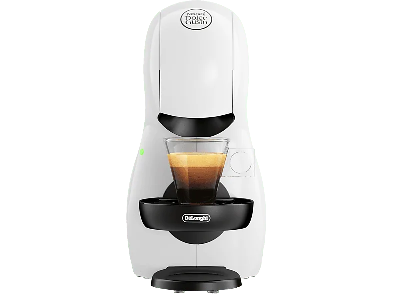 Cafetera de cápsulas - De'Longhi Nescafé Dolce Gusto Piccolo XS EDG110.WB, 1400W, 15 bar, 0.8 l, Bebidas calientes y frías, Apagado automático, Blanco