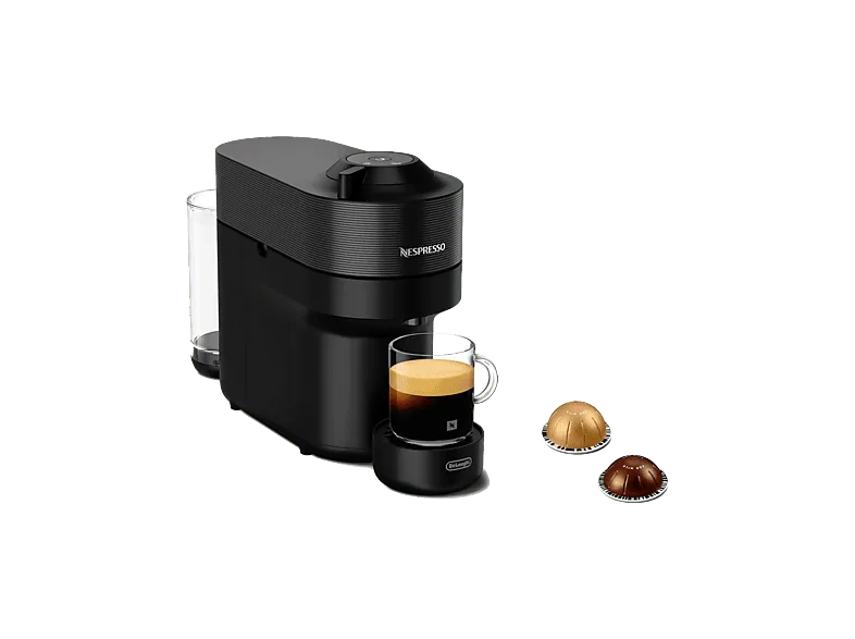 Cafetera de cápsulas - De'Longhi Nespresso® Vertuo Pop ENV90.B, 1260W, 0.56 l, Calentamiento 30s, Tecnología Centrifusión™, Bluetooth, Wi-Fi, Negro (imagen 1 de 3)
