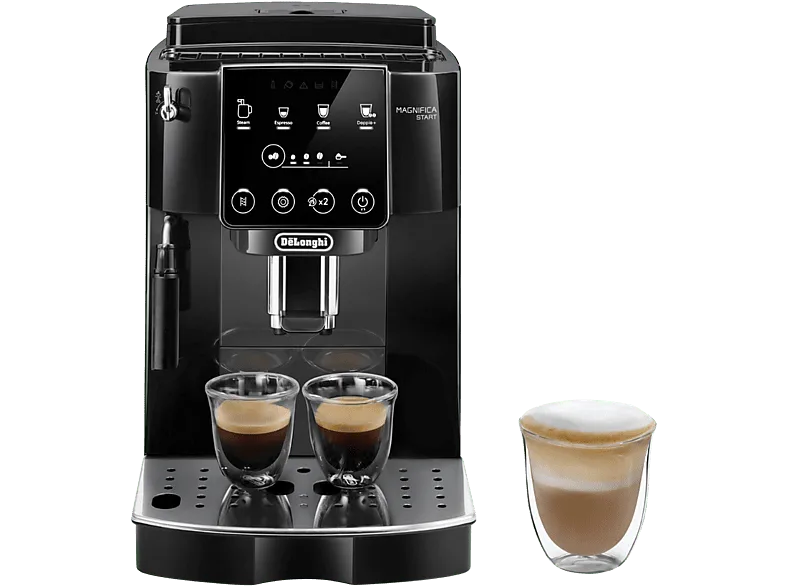 Cafetera superautomática - De'Longhi Magnifica Start ECAM220.21.BG, Molinillo integrado, Sistema Thermoblock, Vaporizador, 1450 W, 15 bar, Negro