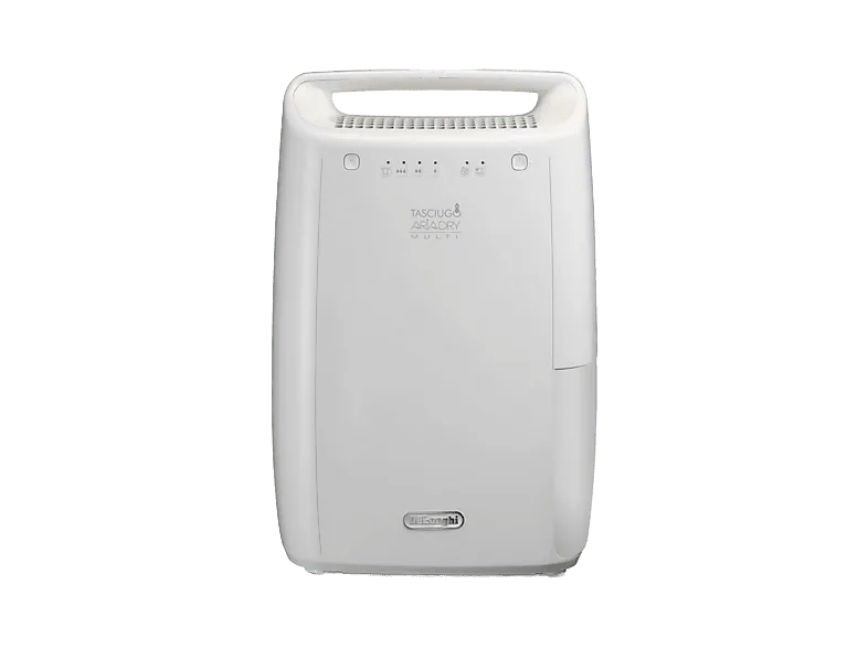 Deshumidificador - De'Longhi Tasciugo AriaDry DEX210SF, Extracción de 10 l/día, Depósito 2.1 l, Superficia máxima 45m³, Función secado ropa, Blanco
