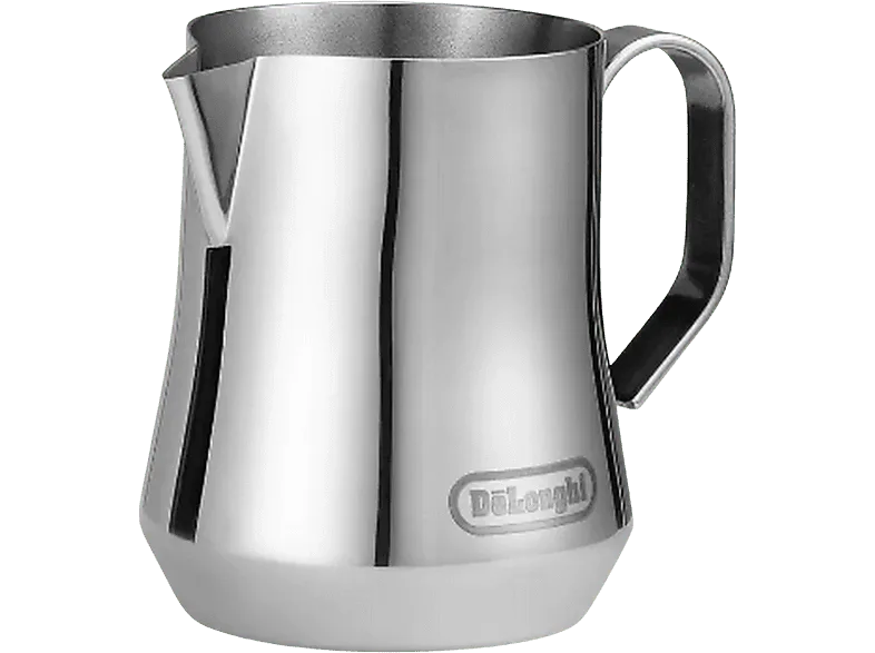 Jarra de leche - De'Longhi DLSC060, 0.35 l, Acero inoxidable cepillado, Plata