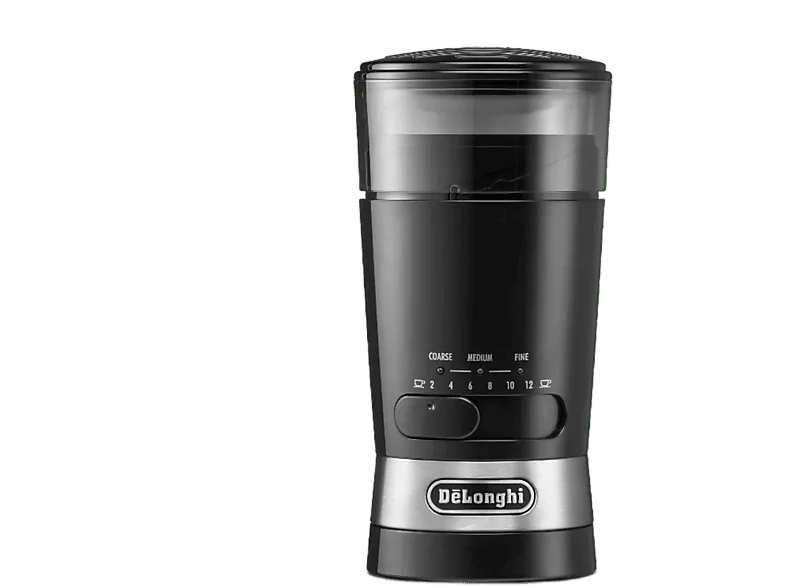 Molinillo de café - De'Longhi KG 210, 170 W, Hasta 12 tazas, 3 grados molido, Negro (imagen 1 de 3)
