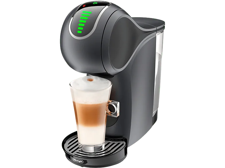 Cafetera de cápsulas - De'Longhi Nescafé Dolce Gusto Genio S Touch EDG426.GY, 1600W, 15bar, 0.8 l, Sistema Thermoblock, Calentamiento 30s, Control LED
