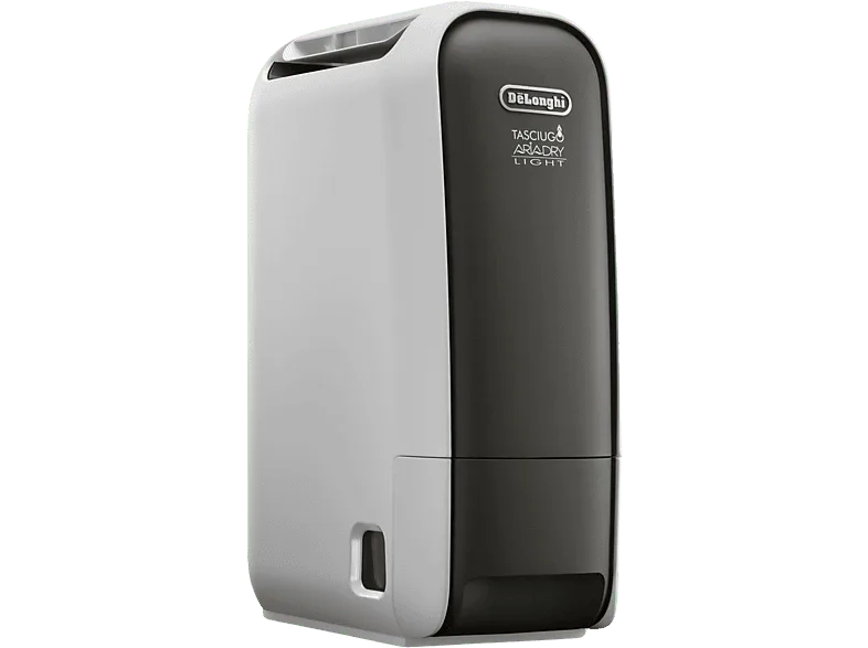 Deshumidificador - De'Longhi Tasciugo AriaDry Light DNS65, Extracción de 6 l/día, Depósito 2.8 l, Superficie máxima 75 m³, Ionizador, Gris