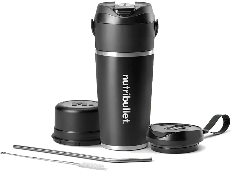Batidora de vaso - nutribullet FLIP, personal, Vaso portátil 590 ml, Motor 11.1 V, Sin BPA, Carga USB-C, Negro (imagen 1 de 3)