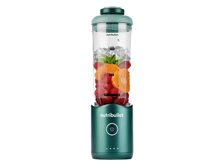 Batidora de vaso - nutribullet Flex Portable, personal, Vaso portátil, 7.4 V, 590 ml, Cable USB-C, Verde bosque – Verde bosque