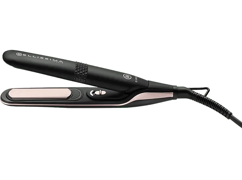 Plancha de pelo - Bellissima 11877 B-Mini, Cerámica, 25 W, 200 °C, Rosa