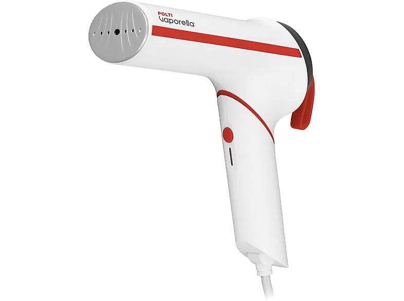 Plancha de vapor vertical - Polti Vaporella Vertical Styler GSM50R, 800 W, Calentamiento 30 seg, Blanco/Rojo