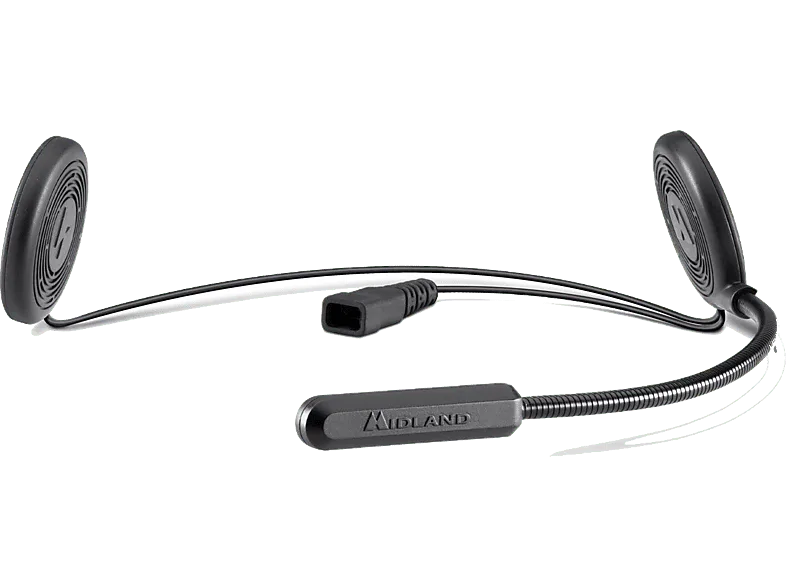 Manos libres - Midland K10, Universal, 8h Autonomía, Bluetooth, Waterproof, Negro