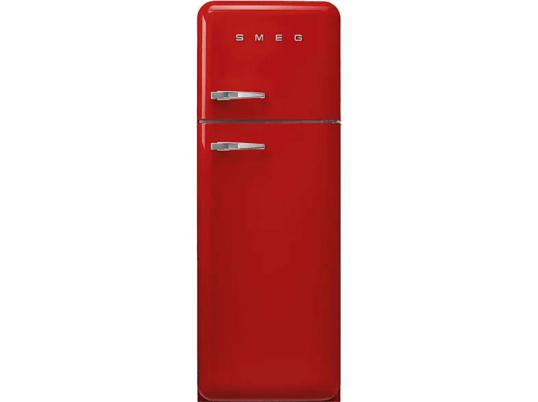 Frigorífico dos puertas - Smeg FAB30RRD5, Cíclico, 172 cm, 294 l, Libre Instalación, Rojo