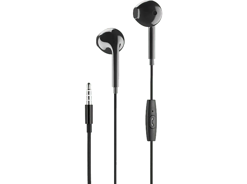 Auriculares - Music Sound CAPSULE, De cable, 120 cm, Negro