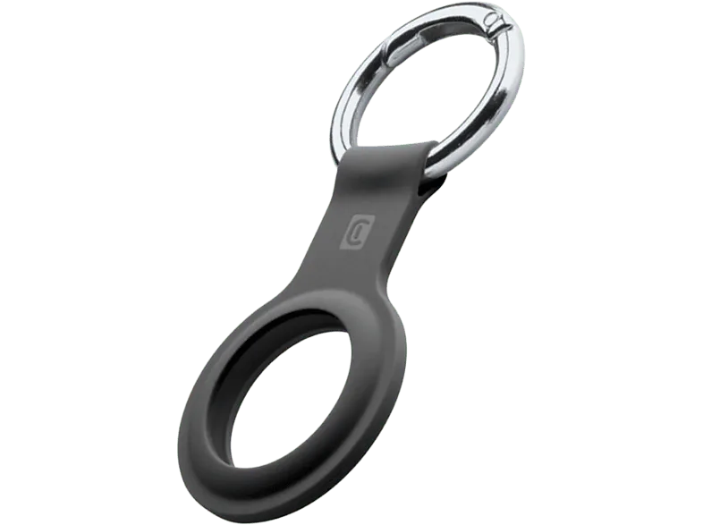 Llavero - CellularLine AIRTAGKEYRINGK, Para AirTag, Negro