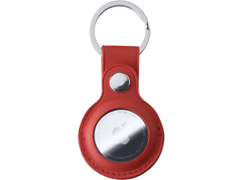 Llavero - CellularLine AIRTAGCLASSR, Para AirTag, Polipiel, Rojo