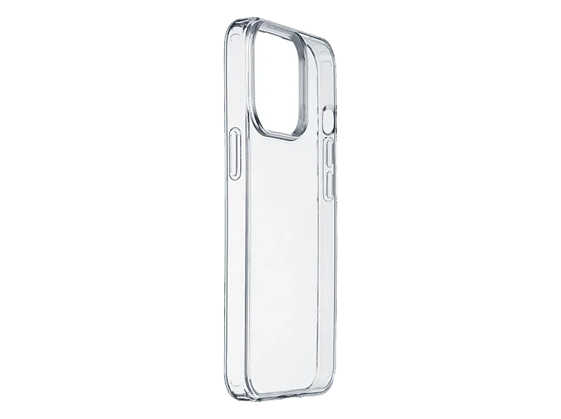 Funda móvil - CellularLine CLEAR STRONG, Para iPhone 15, Rígida con bordes reforzados, Ultrarresistente, Certificación Military Test, Transparente
