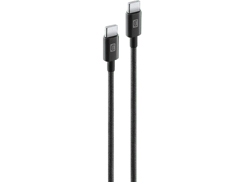 Cable USB-C - CellularLine, 1.5 m, USB C, Universal, 60 W, Negro