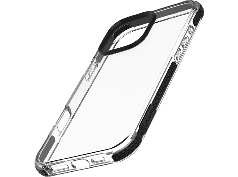 Funda móvil - CellularLine TETRA, Para Apple iPhone 16 PRO MAX, Material Versaflex™, Transparente