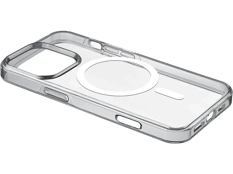 Funda móvil - CellularLine, Para Apple iPhone 16 PRO MAX, Trasera, TPU, MagSafe, Transparente