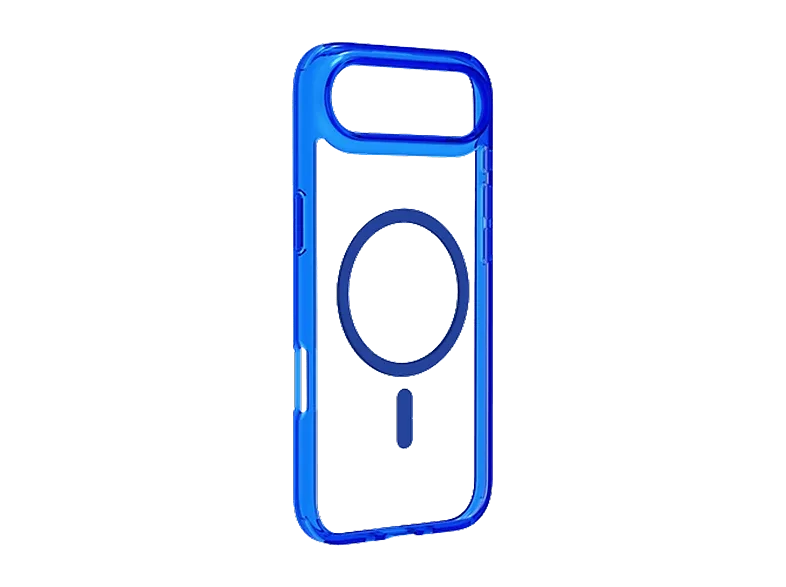 Funda móvil - CellularLine ICONIC MAG, Para iPhone 17 Air, Ultrarresistente, MagSafe, Azul y Transparente