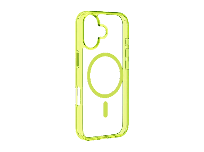 Funda móvil - CellularLine ICONIC MAG, Para iPhone 17, Ultrarresistente, MagSafe, Lima y Transparente – Lima y Transparente