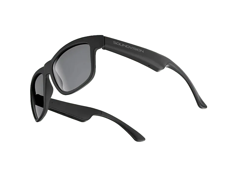 Gafas IA - CellularLine Sound Vision 2, Bluetooth, Compatible con asistente de voz, Altavoces y micrófonos integrados, Protección UV, Negro