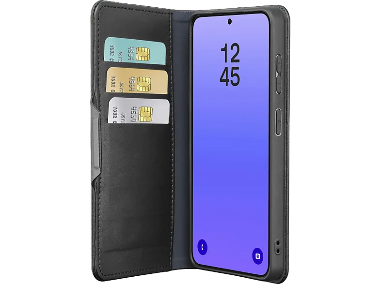 Funda móvil - CellularLine Book Agenda 2, Samsung, Galaxy A37, Negro