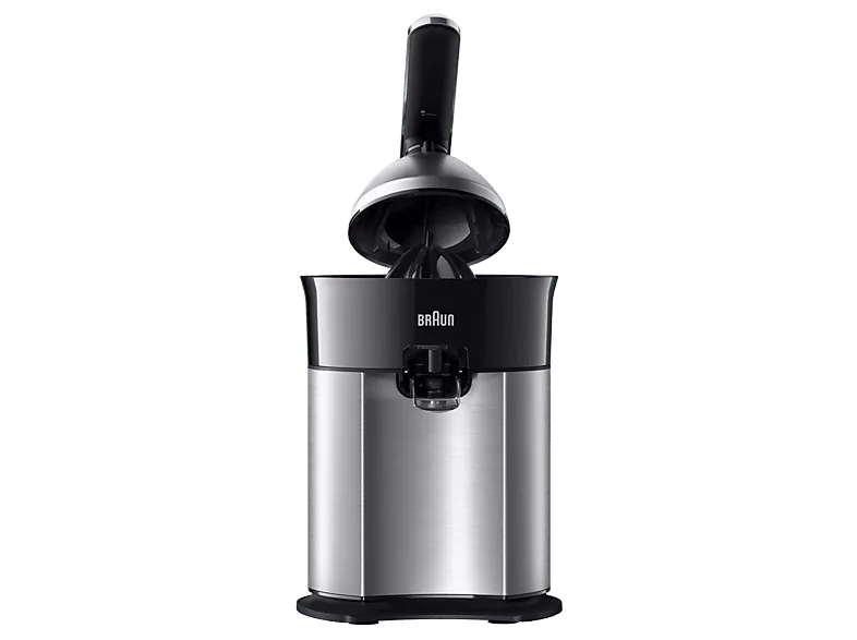 Exprimidor - Braun eléctrico CitrusQuick 7 CJ7050 BK, 160W de potencia, Acero inoxidable, Negro