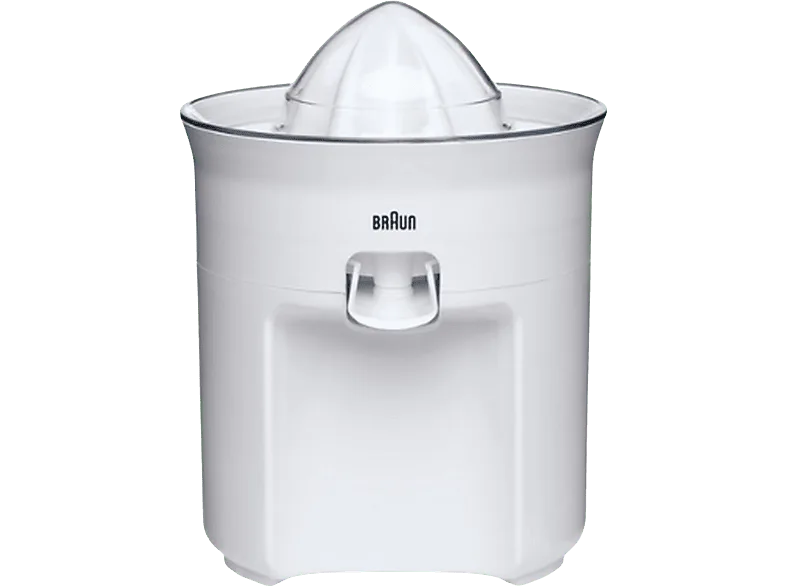Exprimidor - Braun eléctrico Tribute Collection CJ 3050WH, 60 W de potencia, Capacidad vaso 1.75 l, Apto para lavavajillas, Blanco