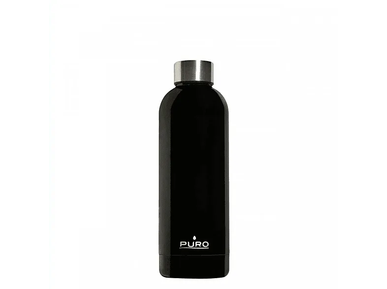 Botella - Puro Hot&Cold, 500ml, Térmico, Acero inoxidable, Negro