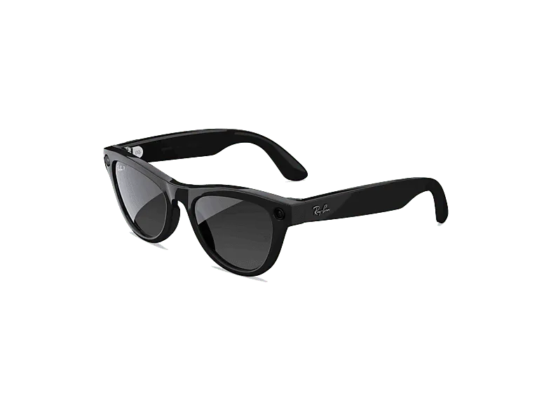 Gafas IA - Ray-Ban Meta Skyler (Gen 2), Negro brillante, Lentes polarizadas en grafito degradado, Talla estándar
