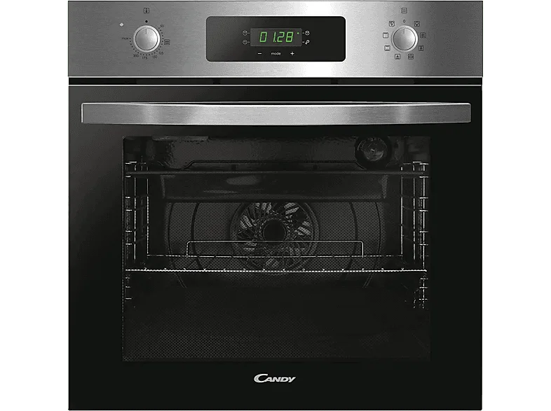 Horno - Candy Idea FIDC X625 L, Multifunción, Aquálisis, 60cm, 70 8 funciones, Display con timer touch, Guía telescópica, Inox