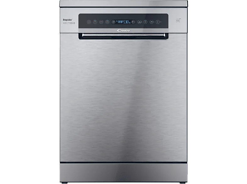 Lavavajillas - Candy Rapido' CF 6B2S3PSX, 16 servicios, 10 programas, 60 cm, Motor Inverter, Wi-Fi, Inox (imagen 1 de 3)