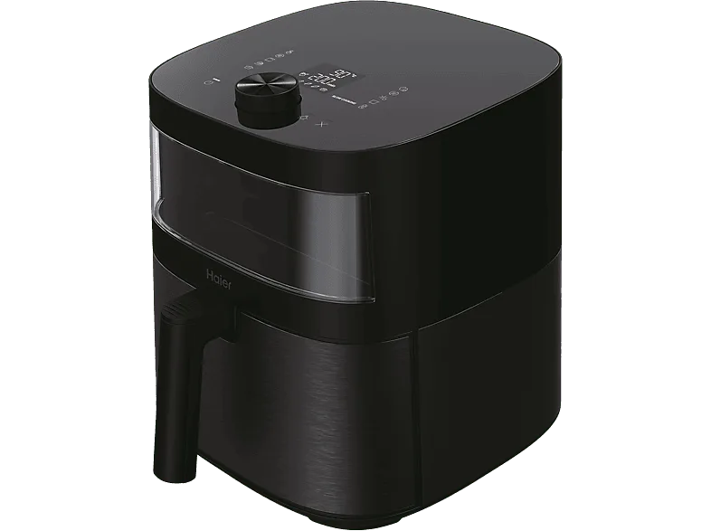 Freidora de aire - Haier I-Master Series 5 HAF5TWA 011, 7l , 2000 W, 9 en 1, Ventana superior, Negro