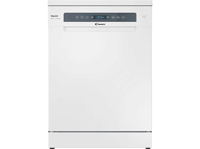 Lavavajillas - Candy Rapido' CF 5C7F1W, 15 servicios, 8 programas, Inicio Diferido, Motor Inverter, 60 cm, Conectividad Wi-Fi, Blanco (imagen 1 de 3)