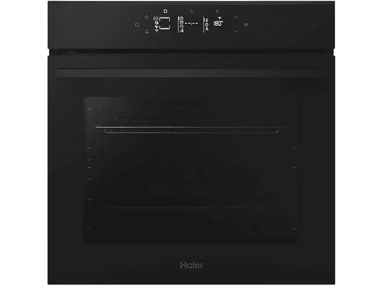 Horno - Haier ID Series 4 H6 ID46G3YTB, Multifunción, Pirolítico y por agua, 78 l, Guías telescópicas, 20 funciones, 60 cm, Negro (imagen 1 de 3)