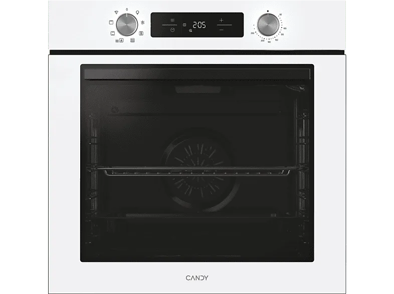 Horno - Candy Bake 600, Convección + Ventilador, Hidrolítico, 78 l, 59.5 cm Alto y Ancho, 9 Funciones de Cocción, Multifunción, Blanco (imagen 1 de 3)