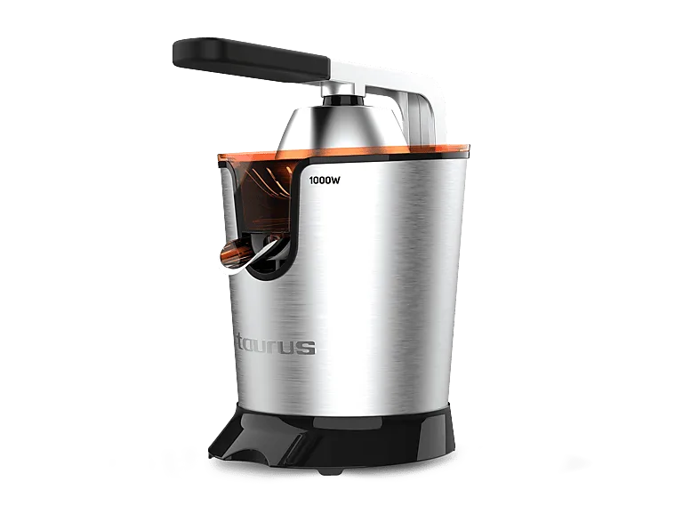 Exprimidor - Taurus Easy Press 1000 Legend SQ1000X, 0,65 l, W, Antigoteo, Acero inoxidable, Libre de BPA, Plateado
