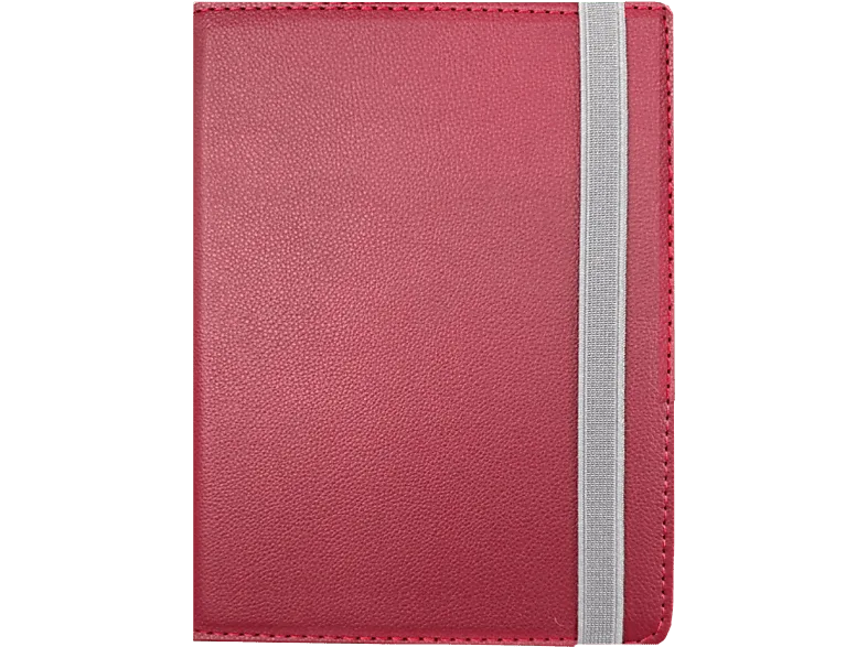 Funda eBook - Silver HT Universal 6" Wave, Compatible Dispositivos hasta 6", Sistema de Sujeción con Ganchos, Burgundy