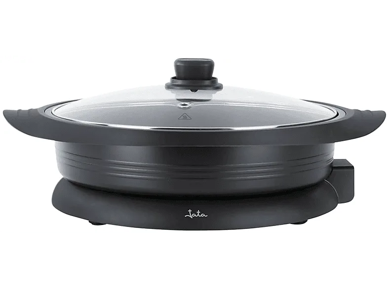 Sartén - Jata PE640 paellera eléctrica, 34 cm, Antiadherente, Negro