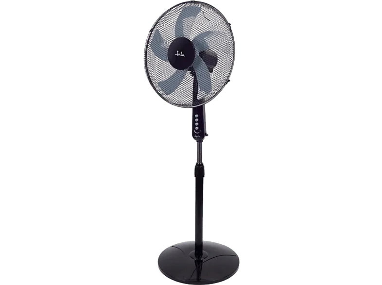 Ventilador de pie - Jata JVVP3135, 50 W, 3 velocidades, Cabeza inclinable, Oscilación automática, Altura ajustable, Negro