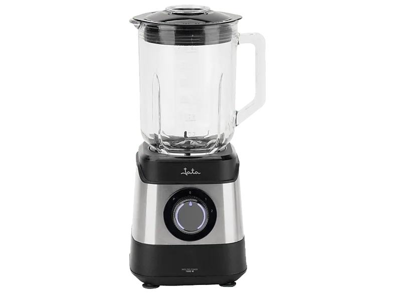 Batidora de vaso - Jata JEBT3855, 1500W, 1.8l, 2 Velocidades + Pulse, Pica Hielo, Acero inoxidable
