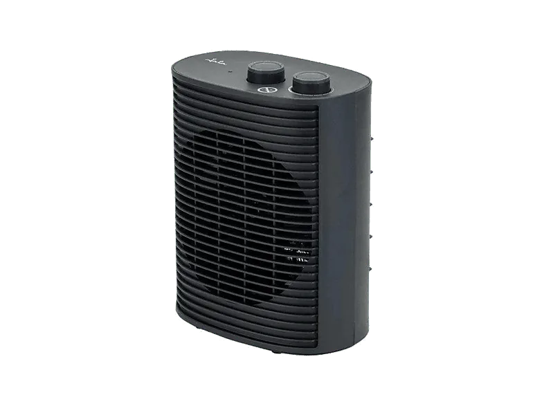 Calefactor portátil - Jata JCTV1193, 2000W, 2 Niveles de Calor, Termostato, Asa Transporte, Seguridad Antivuelco, Negro