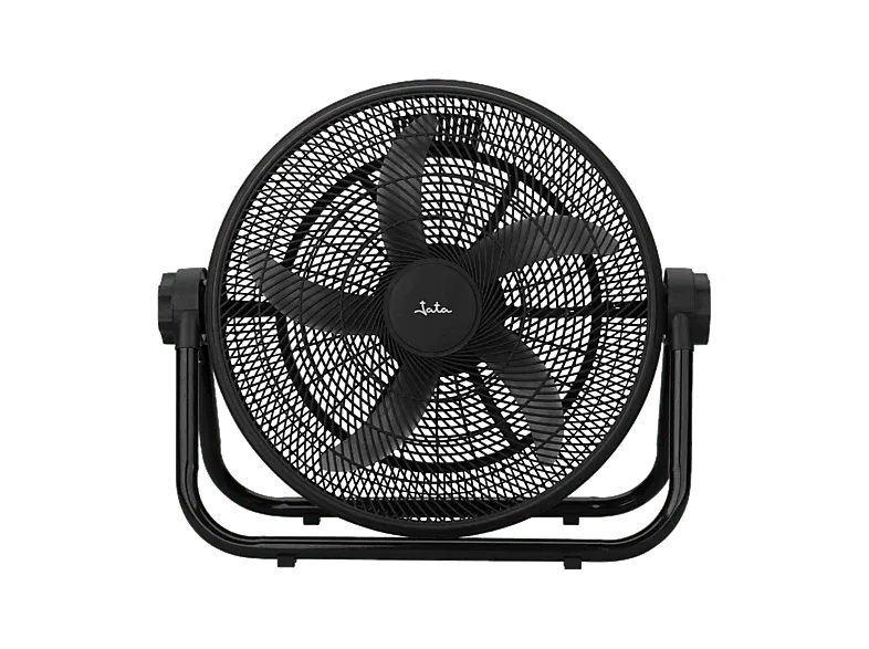 Ventilador industrial - Jata JVCA3025, 105 W, 3 Velocidades, 5 Aspas, 51 cm diámetro, Inclinación ajustable, Asa de transporte, Negro