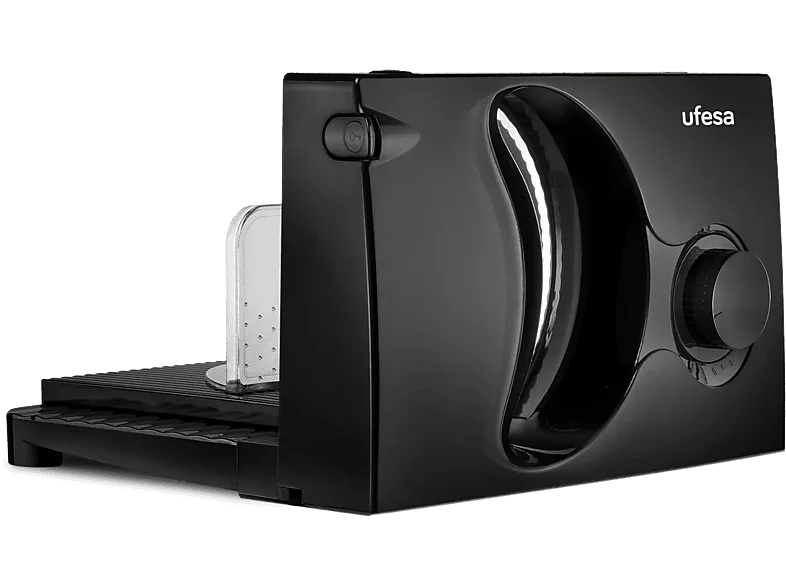 Cortafiambres - Ufesa CF0918 Katana, 150 W, Grosor de rebanada 1.5 cm, Diámetro del disco 17 Negro