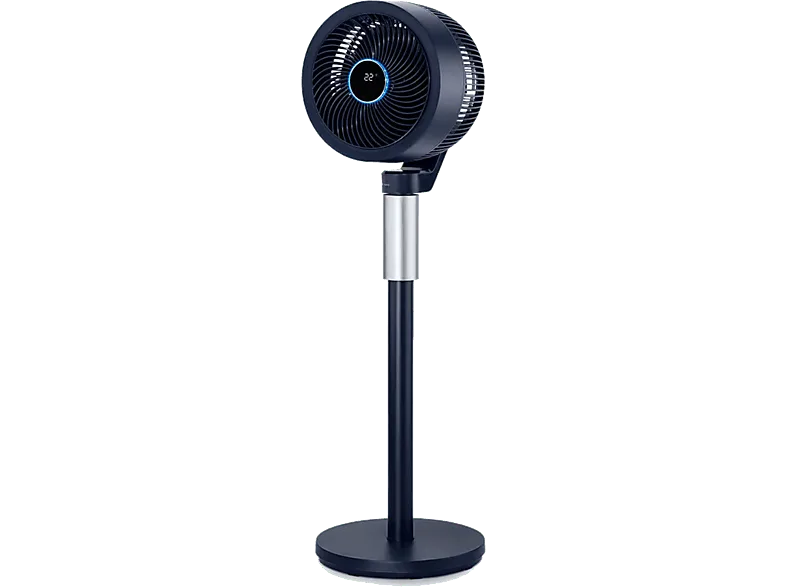 Ventilador de pie - Ufesa Aalborg, 70 W, 3 Velocidades, Pantalla LED, Oscilación 3D, Azul