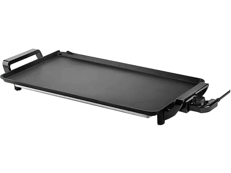 Plancha de asar - Ufesa Indiana 2500, 2500 W, Aluminio Fundido, 46 x 26 cm, Revestimiento Antiadherente Doble Capa, Negro