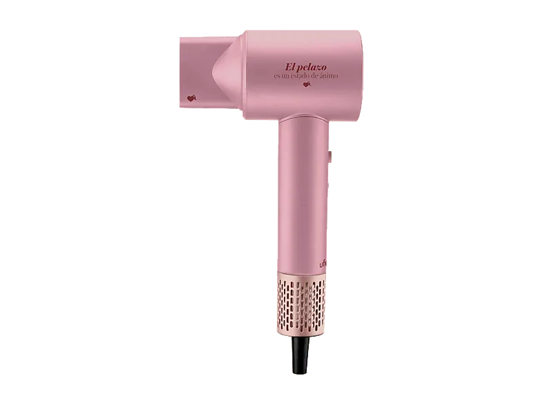 Secador - Ufesa La Vecina Rubia, 1600 W, 2 Velocidades, Niveles calor + Frío, Tecnología Ion-Plasma Care, Difusor incluido, Edición Limitada, Rosa (imagen 1 de 3)