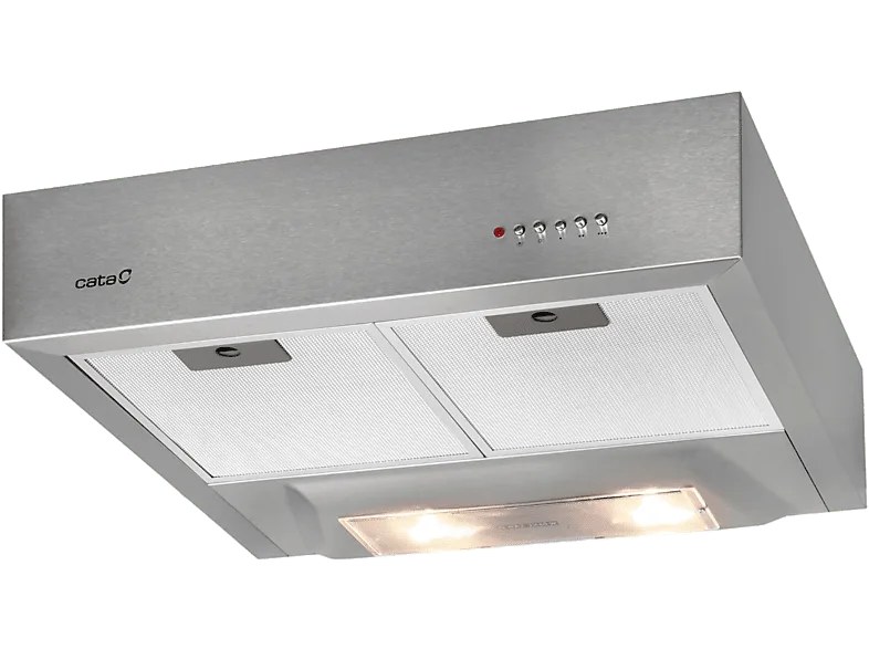Campana convencional - Cata 02001301 S-BOX X/A, 60 cm, 340 m3/h. 3 niveles de exrtacción, Inox