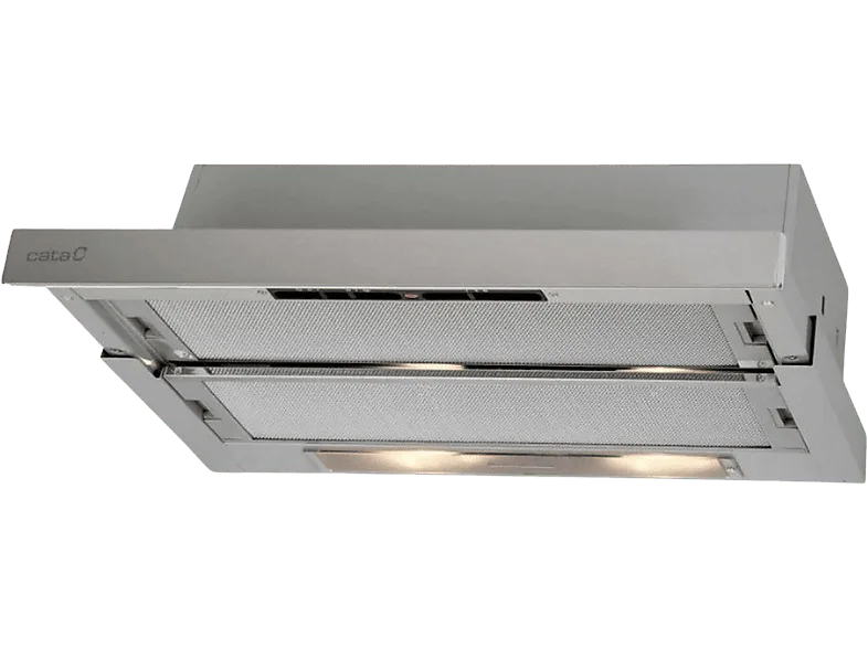 Campana telescópica - Cata TF-5260 X, 3 Velocidades, 325 m³/h, 2 Motores, 60 cm, Inox