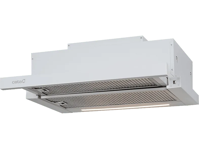 Campana telescópica - Cata TFH 6630 WH, 6 Velocidades, 605 m³/h, 60 cm, Blanco