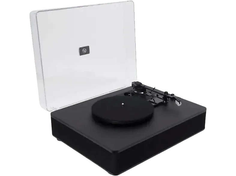 Tocadiscos - Fonestar VINYL-25AMP, Sistema de audio Hi-Fi, USB/MP3, Servo motor CC, Conexión inalámbrica BT, Negro